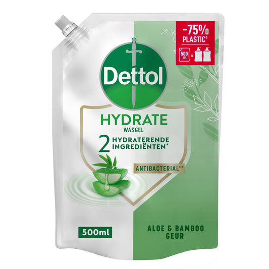 Dettol Refill handzeep hydra aloe vera 500 Milliliter - DrogistWereld