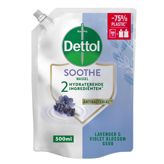 Dettol Refill handzeep relaxing lavender 500 Milliliter - DrogistWereld