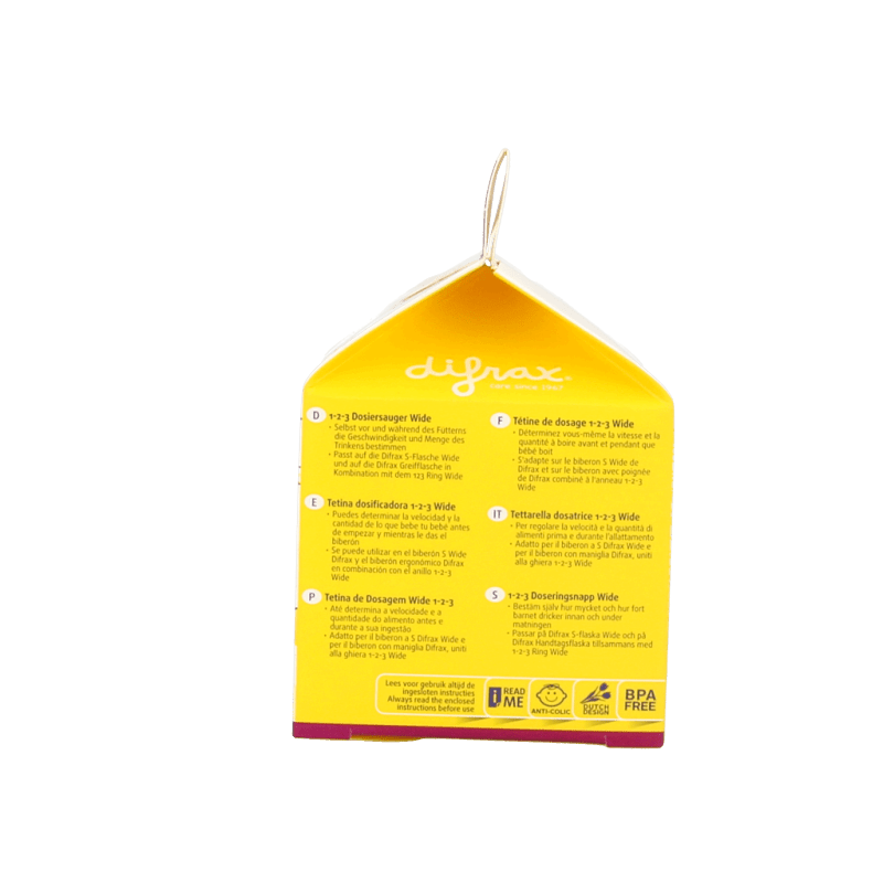 Difrax Flesspeen soft breed 1 - 2 - 3 2 Stuks - DrogistWereld