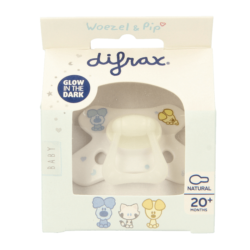 Difrax Fopspeen natural 20+ maanden Woezel & Pip 1 Stuks - DrogistWereld
