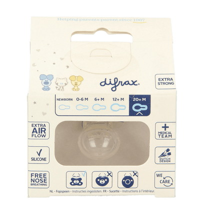 Difrax Fopspeen natural 20+ maanden Woezel & Pip 1 Stuks - DrogistWereld