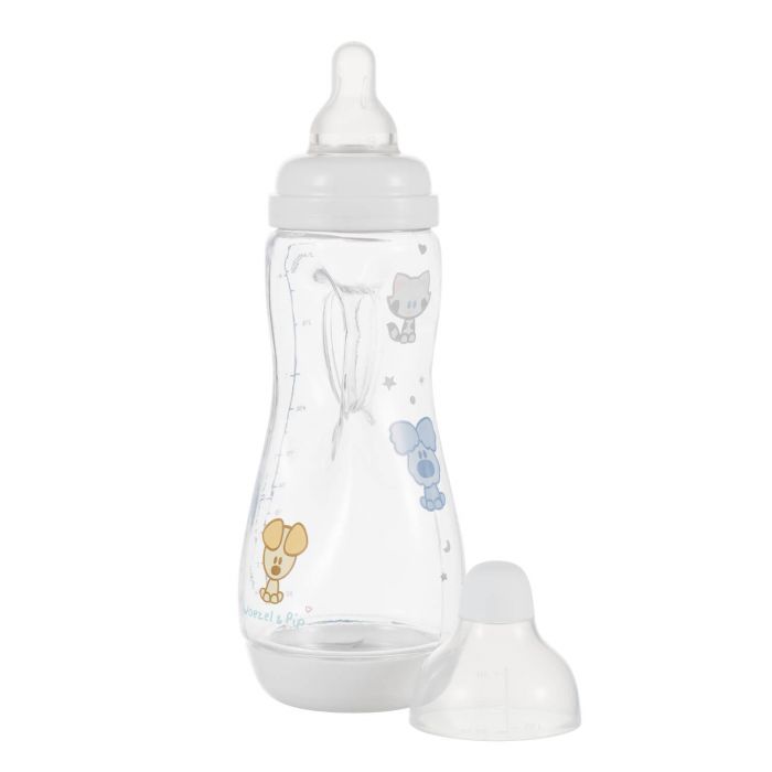 Difrax Handgreep fles 240ml Woezel & Pip 1 Stuks - DrogistWereld