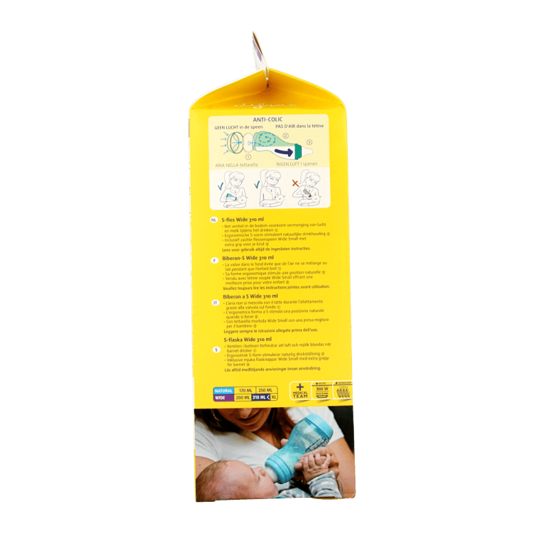 Difrax S - fles breed 310ml assorti 1 Stuks - DrogistWereld