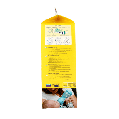 Difrax S - fles breed 310ml assorti 1 Stuks - DrogistWereld