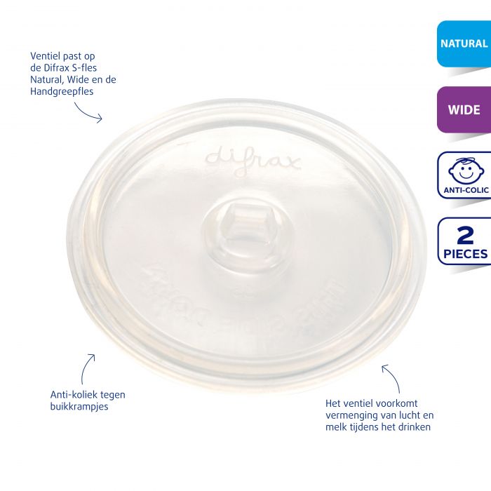 Difrax S - fles ventiel 2 Stuks - DrogistWereld