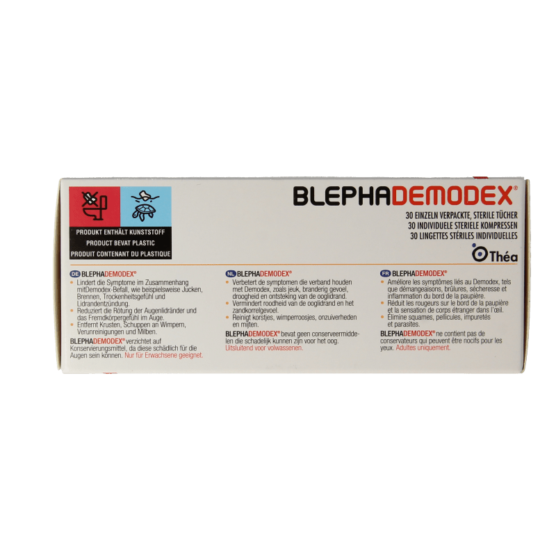 Diversen Blephademodex reiniging tissues 30 Stuks - DrogistWereld
