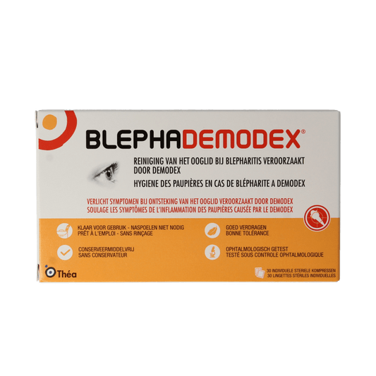 Diversen Blephademodex reiniging tissues 30 Stuks - DrogistWereld