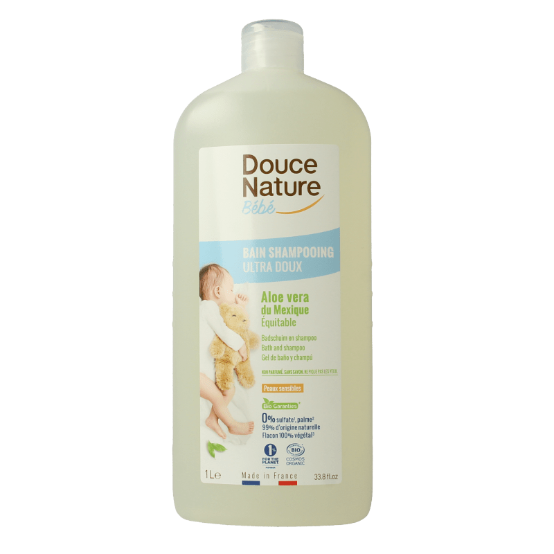 Douce Nature Baby badschuim & shampoo bio 1 Liter - DrogistWereld