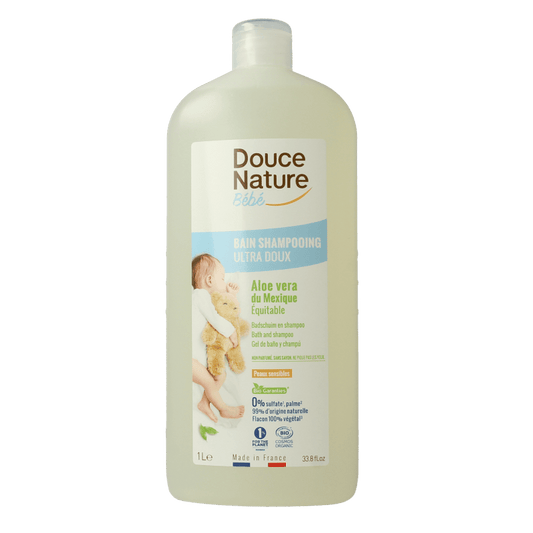 Douce Nature Baby badschuim & shampoo bio 1 Liter - DrogistWereld