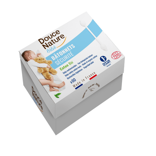 Douce Nature Baby wattenstaafjes bio 60 Stuks - DrogistWereld