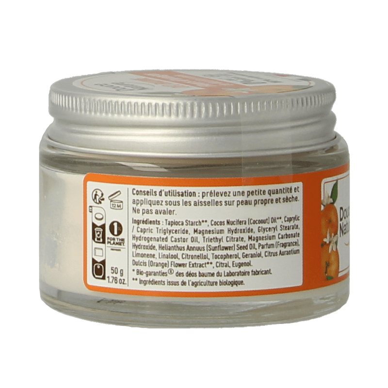 Douce Nature Deodorant balsem oranjebloesem bio 50 Gram - DrogistWereld