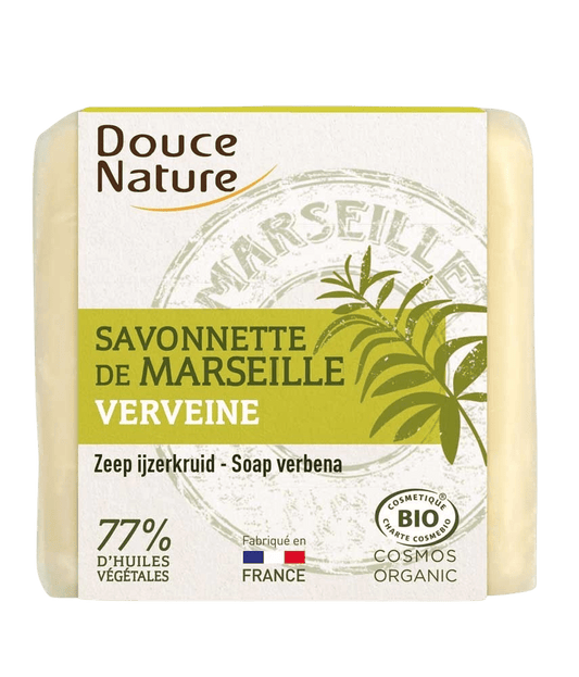 Douce Nature Zeep Marseille ijzerkruid/verbena bio 100 Gram - DrogistWereld