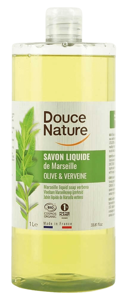 Douce Nature Zeep Marseille vloeibaar ijzerkruid/verbena bio 1 Liter - DrogistWereld