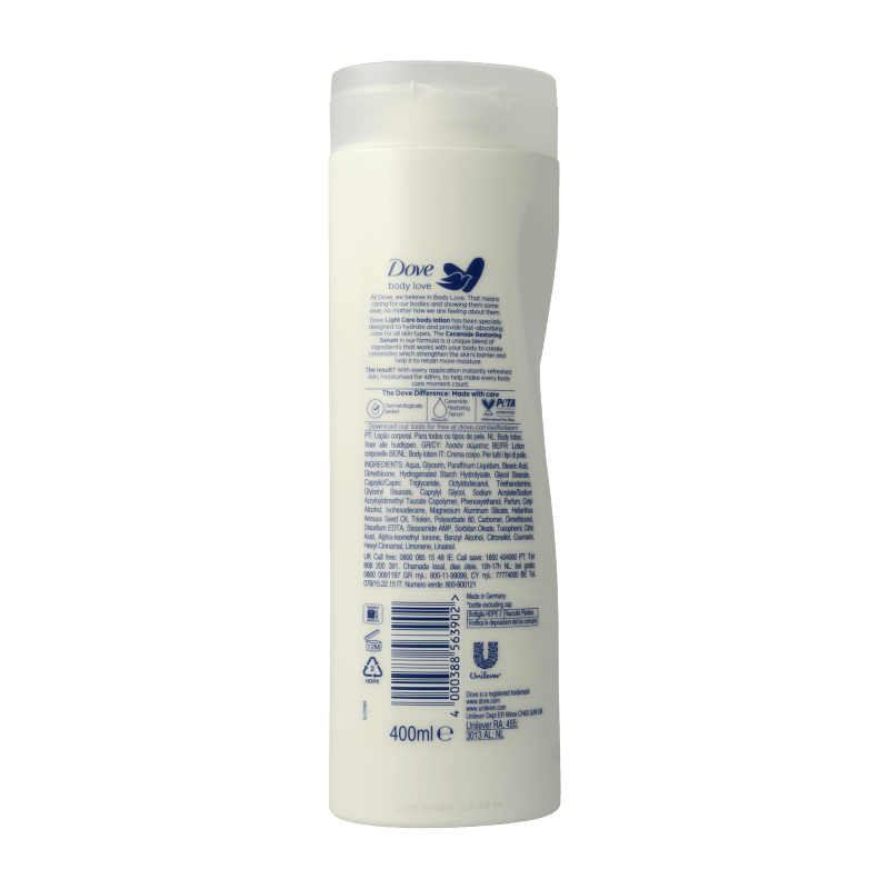 Dove Bodylotion hydro 400 Milliliter - DrogistWereld