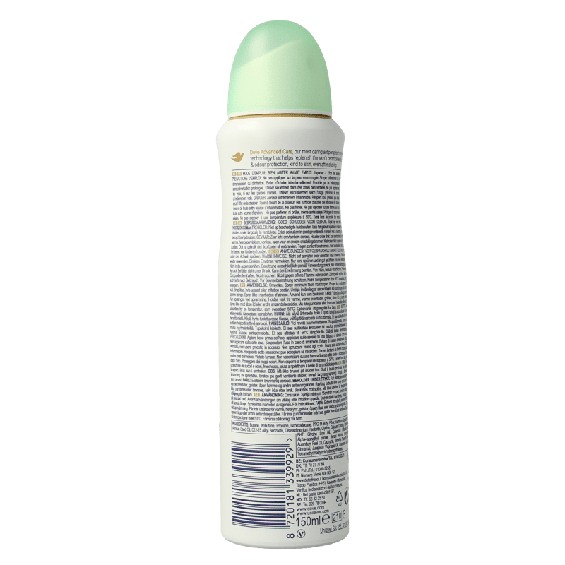 Dove Deodorant spray go fresh cucumber 150 Milliliter - DrogistWereld