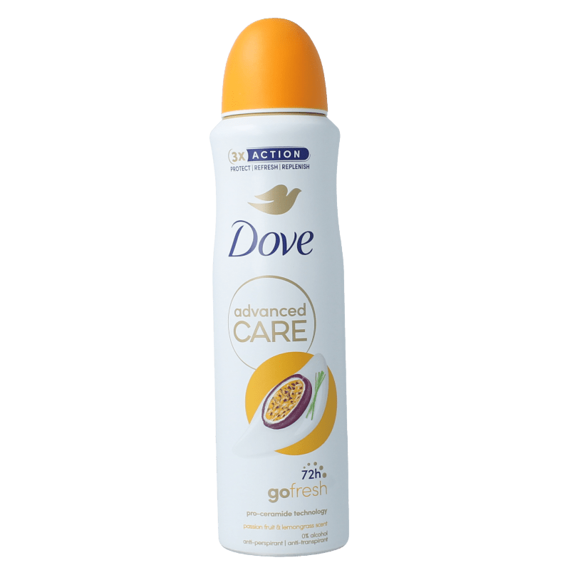 Dove Deodorant spray go fresh passievrucht & citroengr 150 Milliliter - DrogistWereld