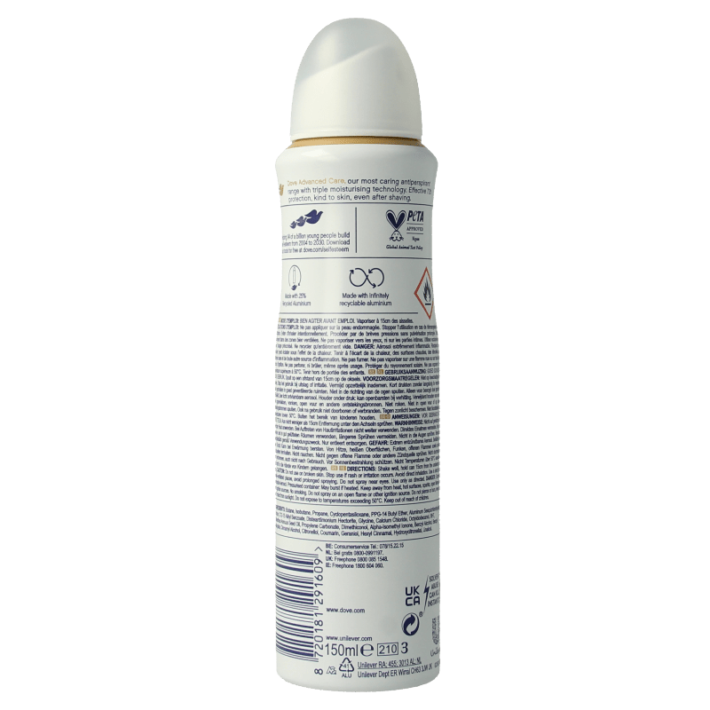 Dove Deodorant spray invisible dry 150 Milliliter - DrogistWereld
