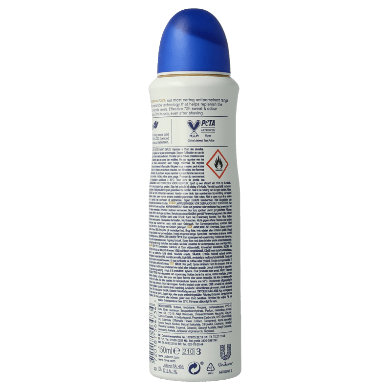 Dove Deodorant spray original 150 Milliliter - DrogistWereld