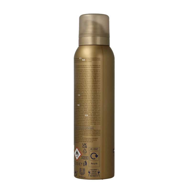 Dove Dermaspa body mousse tanning medium to dark 150 Milliliter - DrogistWereld