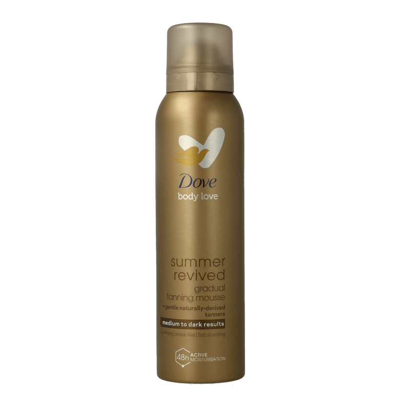 Dove Dermaspa body mousse tanning medium to dark 150 Milliliter - DrogistWereld
