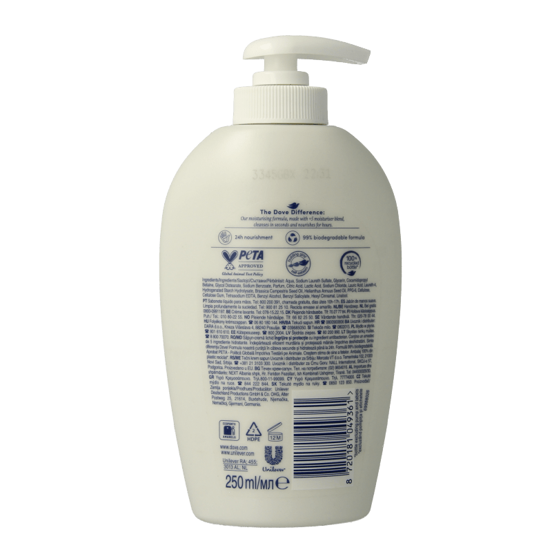 Dove Handzeep liquid care & protect 250 Milliliter - DrogistWereld