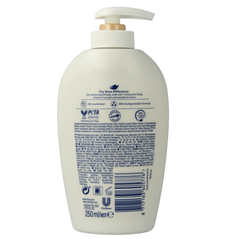 Dove Handzeep silk vloeibaar 250 Milliliter - DrogistWereld