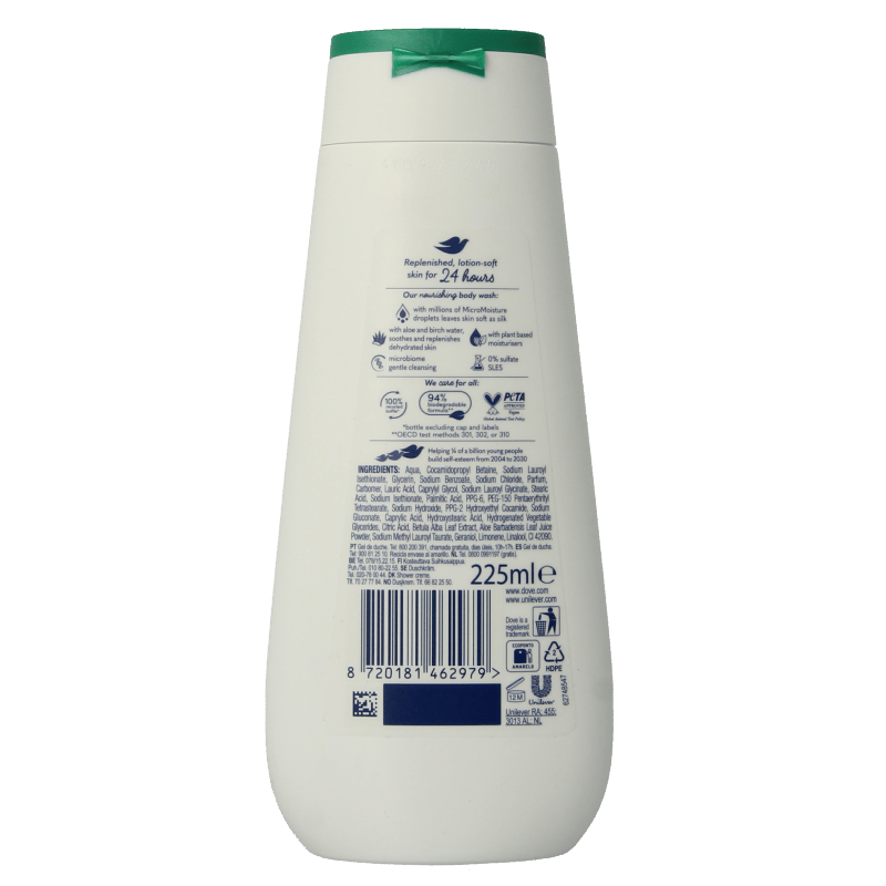 Dove Shower advanced hydrating 225 Milliliter - DrogistWereld