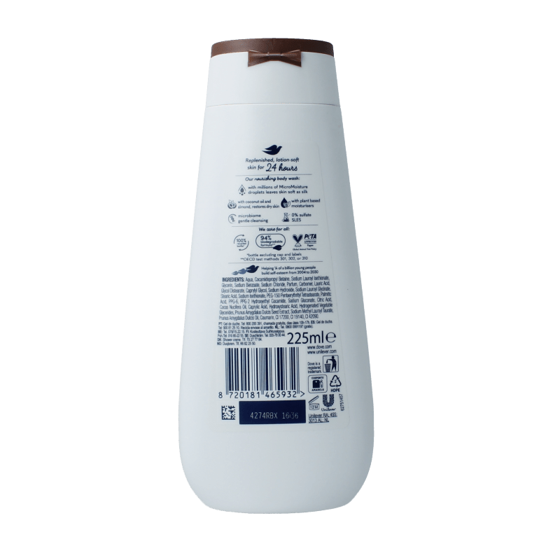 Dove Shower care by nature restoring 225 Milliliter - DrogistWereld