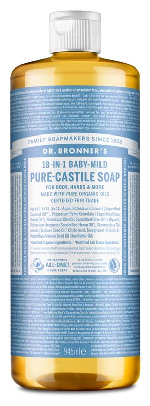Dr Bronners Baby liquid soap neutral mild 945 Milliliter - DrogistWereld