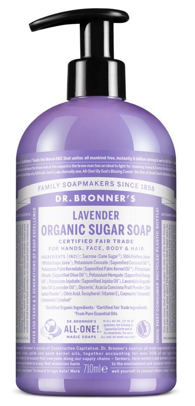 Dr Bronners Shikakai zeep lavendel 710 Milliliter - DrogistWereld