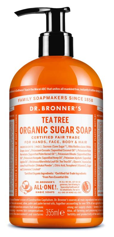 Dr Bronners Shikakai zeep tea tree 355 Milliliter - DrogistWereld