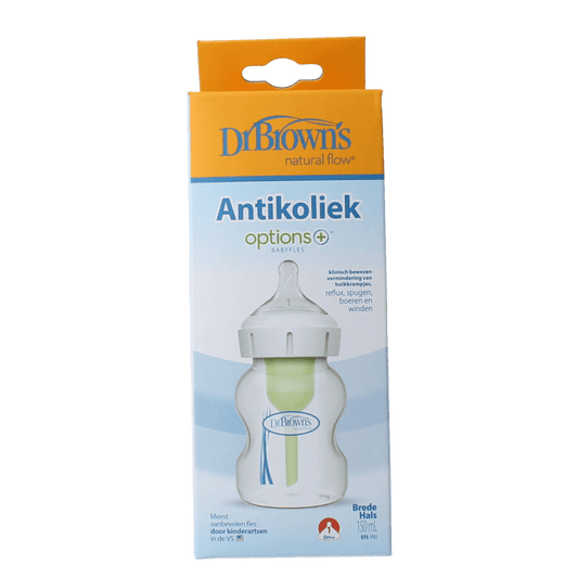 Dr. Brown's Options+ brede halsfles 150ml 1 Stuks - DrogistWereld