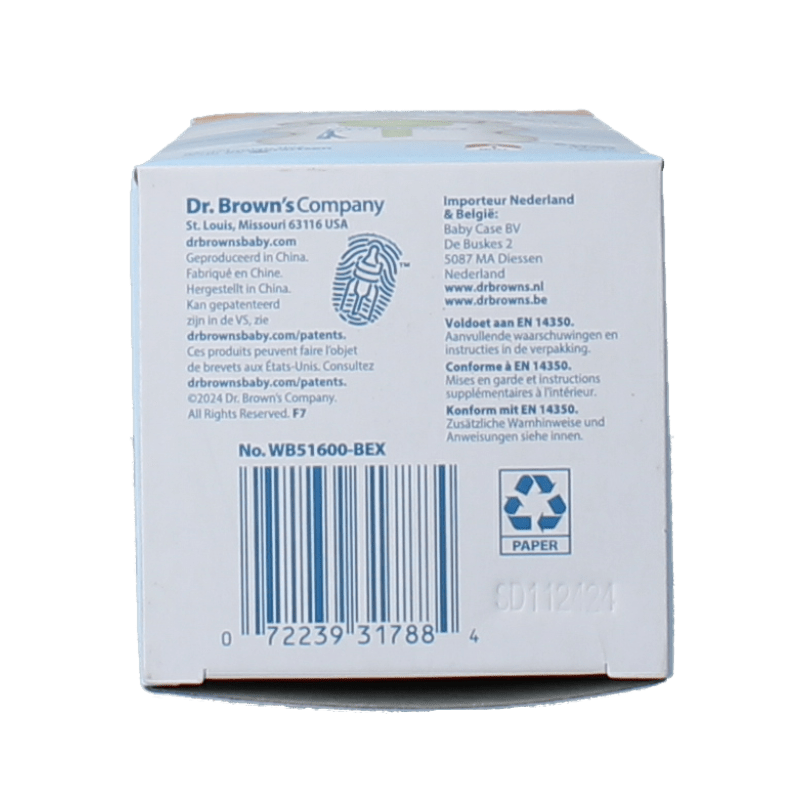 Dr. Brown's Options+ brede halsfles 150ml 1 Stuks - DrogistWereld
