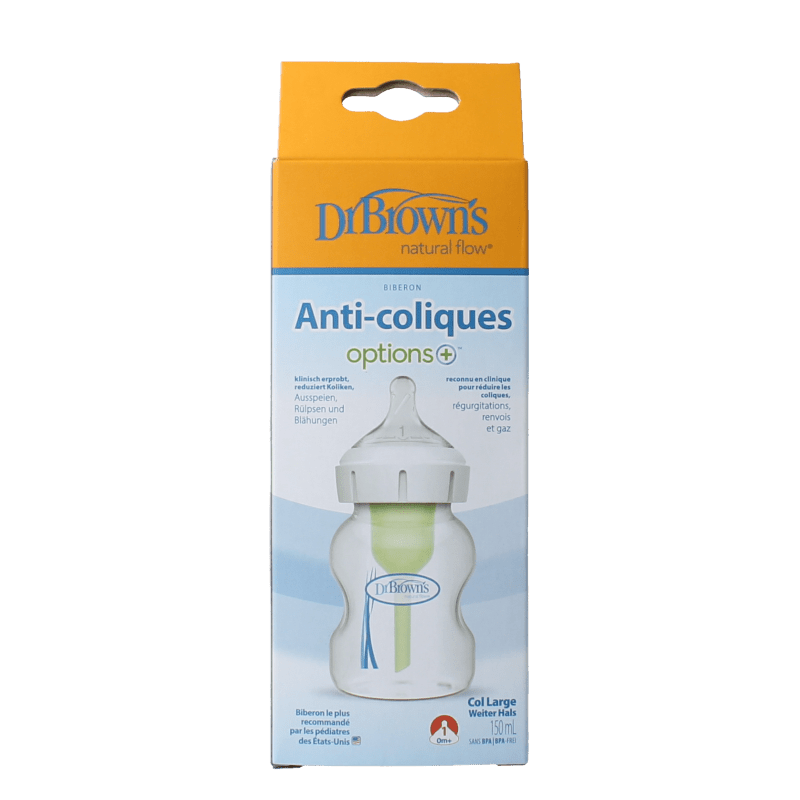 Dr. Brown's Options+ brede halsfles 150ml 1 Stuks - DrogistWereld