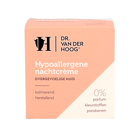 Dr. van der Hoog Nachtcreme hypo allergeen 50 Milliliter - DrogistWereld