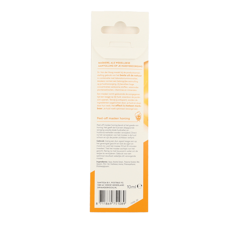 Dr. van der Hoog Peel off masker honing 10 Milliliter - DrogistWereld