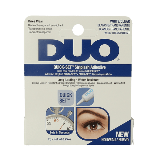 DUO Quickset striplash adhesive white/clear 7 Gram - DrogistWereld
