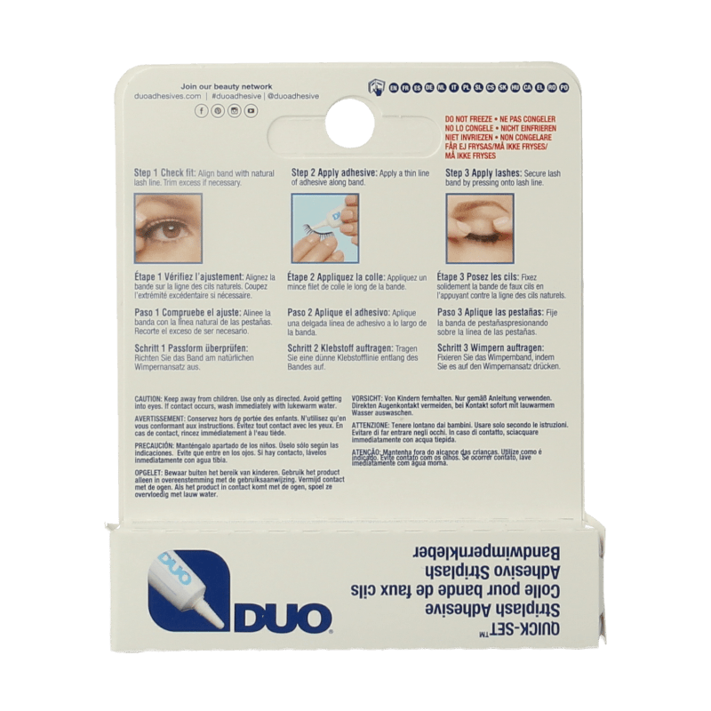 DUO Quickset striplash adhesive white/clear 7 Gram - DrogistWereld