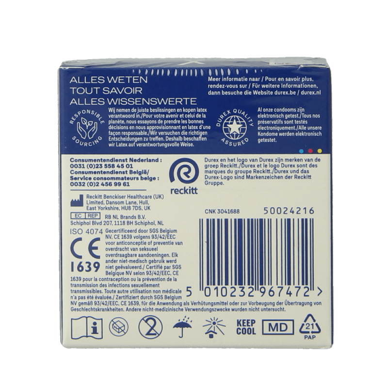 Durex Extra safe 3 Stuks - DrogistWereld