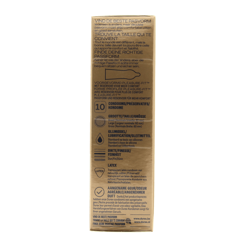 Durex Nude XL condooms 10 Stuks - DrogistWereld