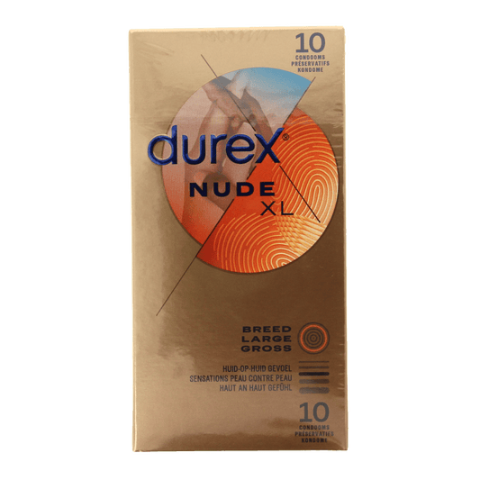Durex Nude XL condooms 10 Stuks - DrogistWereld