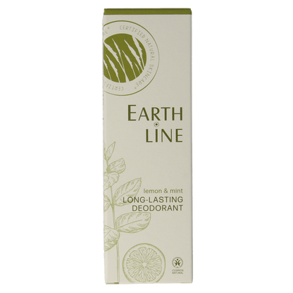 Earth Line Long lasting deodorant lemon & mint 50 Milliliter - DrogistWereld