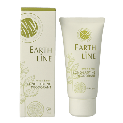 Earth Line Long lasting deodorant lemon & mint 50 Milliliter - DrogistWereld