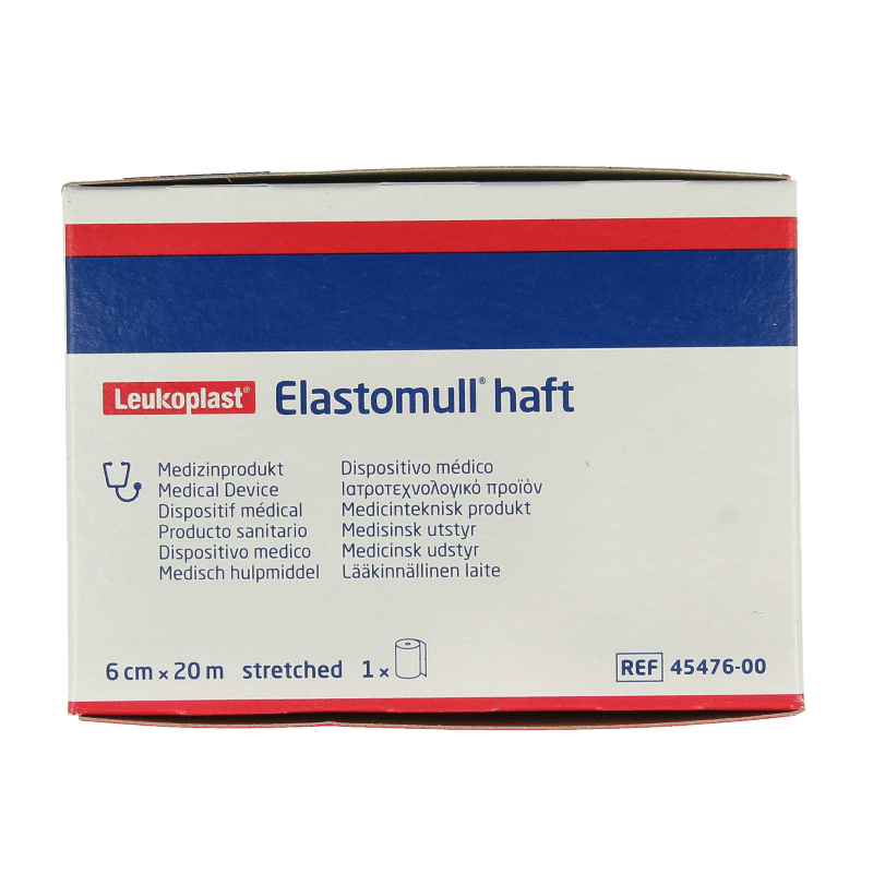 Elastomull Fixatiewindsel haft 20m x 6cm 45476 beige/wit 1 Stuks - DrogistWereld