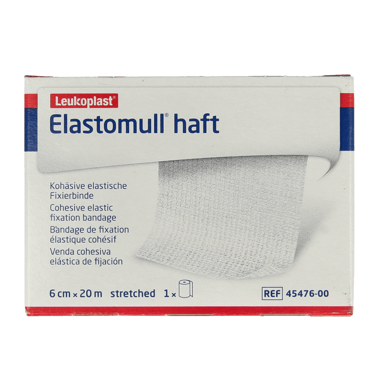 Elastomull Fixatiewindsel haft 20m x 6cm 45476 beige/wit 1 Stuks - DrogistWereld
