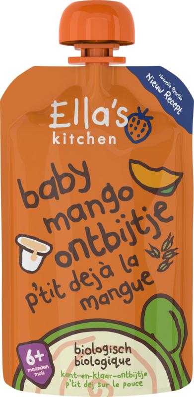 Ella's Kitchen Baby ontbijtje mango 6+ maanden bio 100 Gram - DrogistWereld