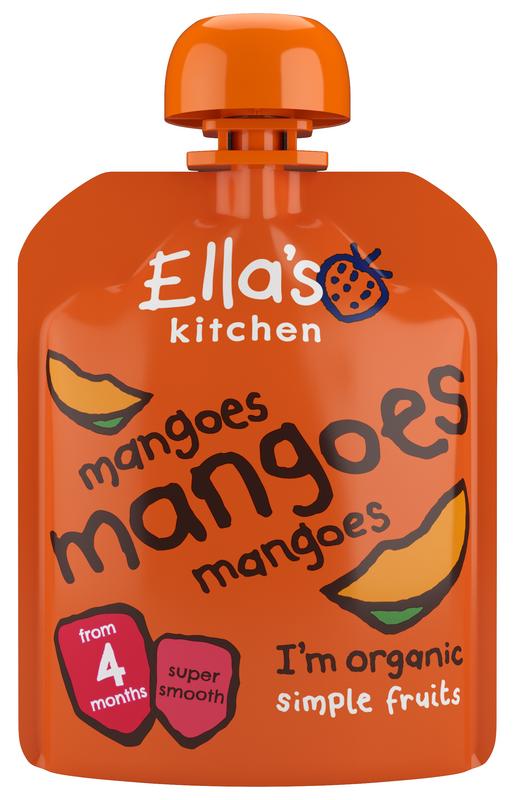 Ella's Kitchen Mango knijpzakje 4+ maanden bio 70 Gram - DrogistWereld