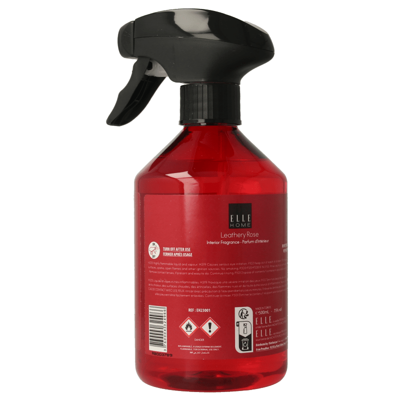 Elle Home Leathery rose interior spray 500 Milliliter - DrogistWereld
