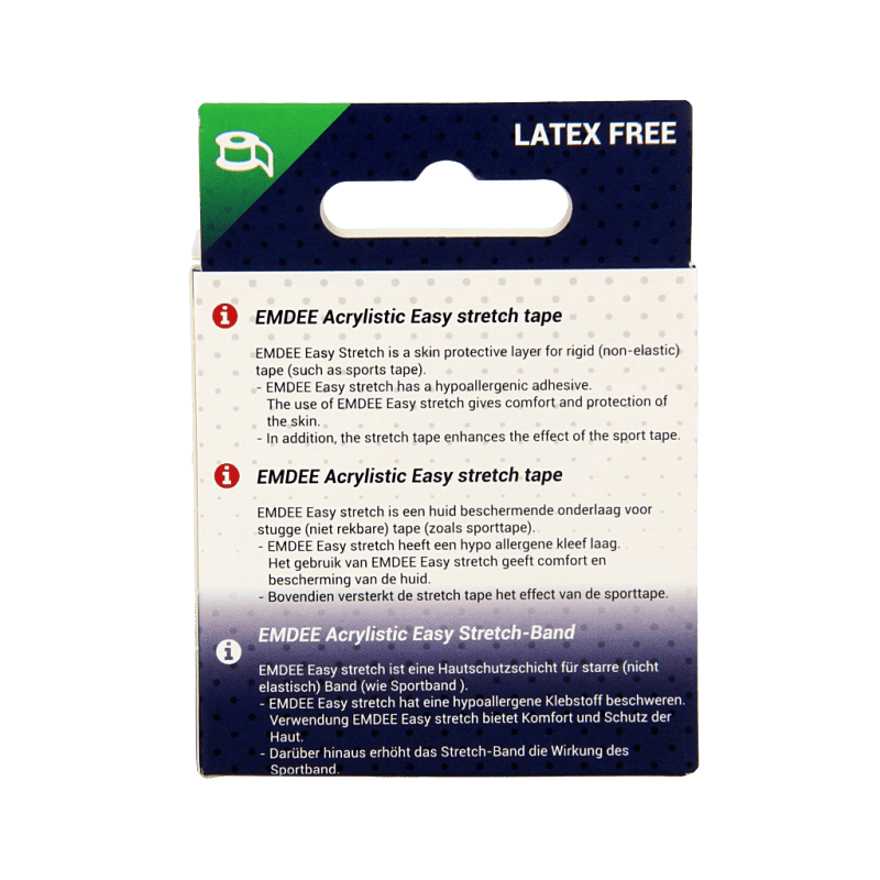 Emdee Easystretch tape 5cm x 4.5m 1 Stuks - DrogistWereld