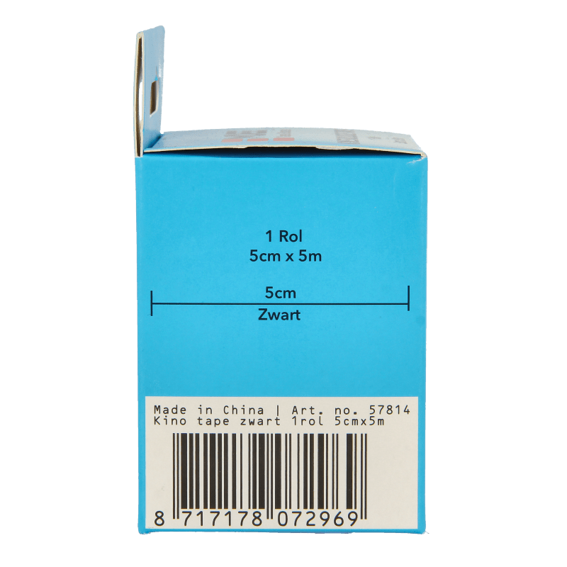 Emdee Kinesio tape zwart non cut 1 Rol - DrogistWereld